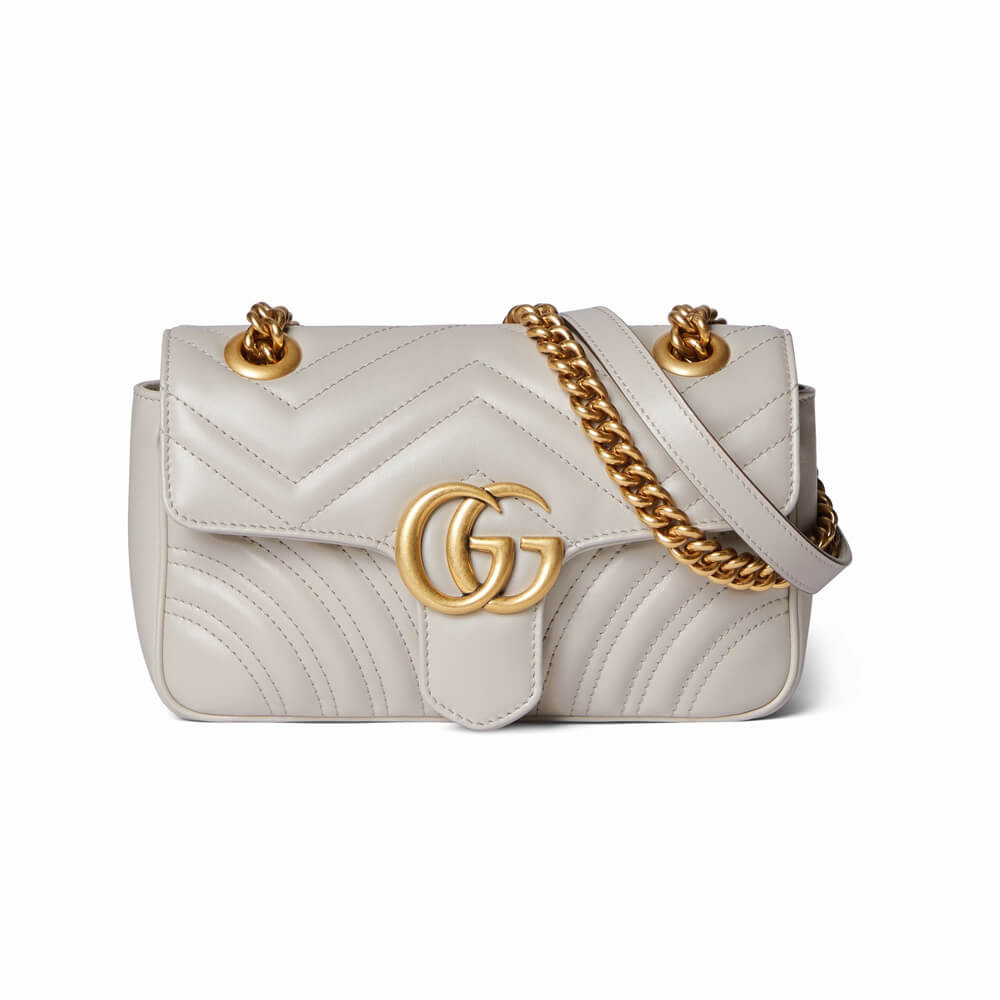 Gucci GG Marmont Matelasse Mini Bag 446744 Light Grey