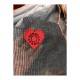 Hermes Silk Scarf with Heart Logo H2201