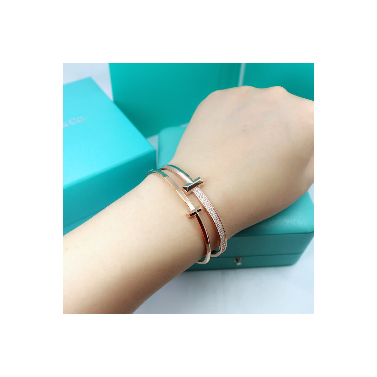 Tiffany &amp; Co T1 Narrow Hinged Bangle 11524