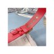 Christian Dior Diorquake 5.0cm Belt Red