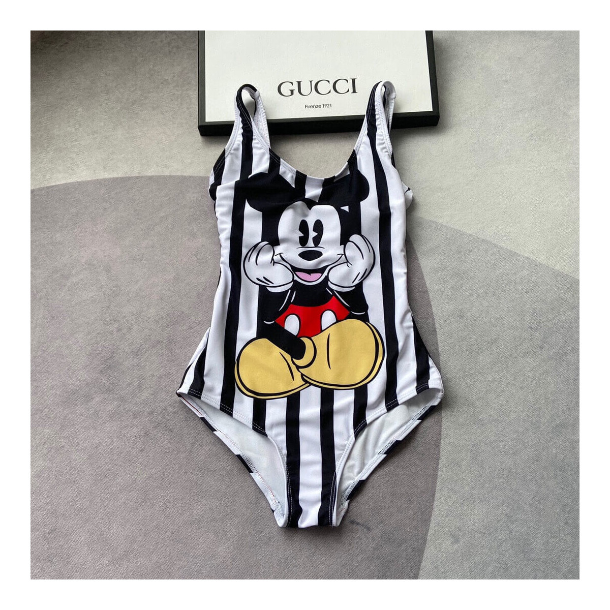 Gucci x Disney Stripe One Piece Print Swimsuit 501898