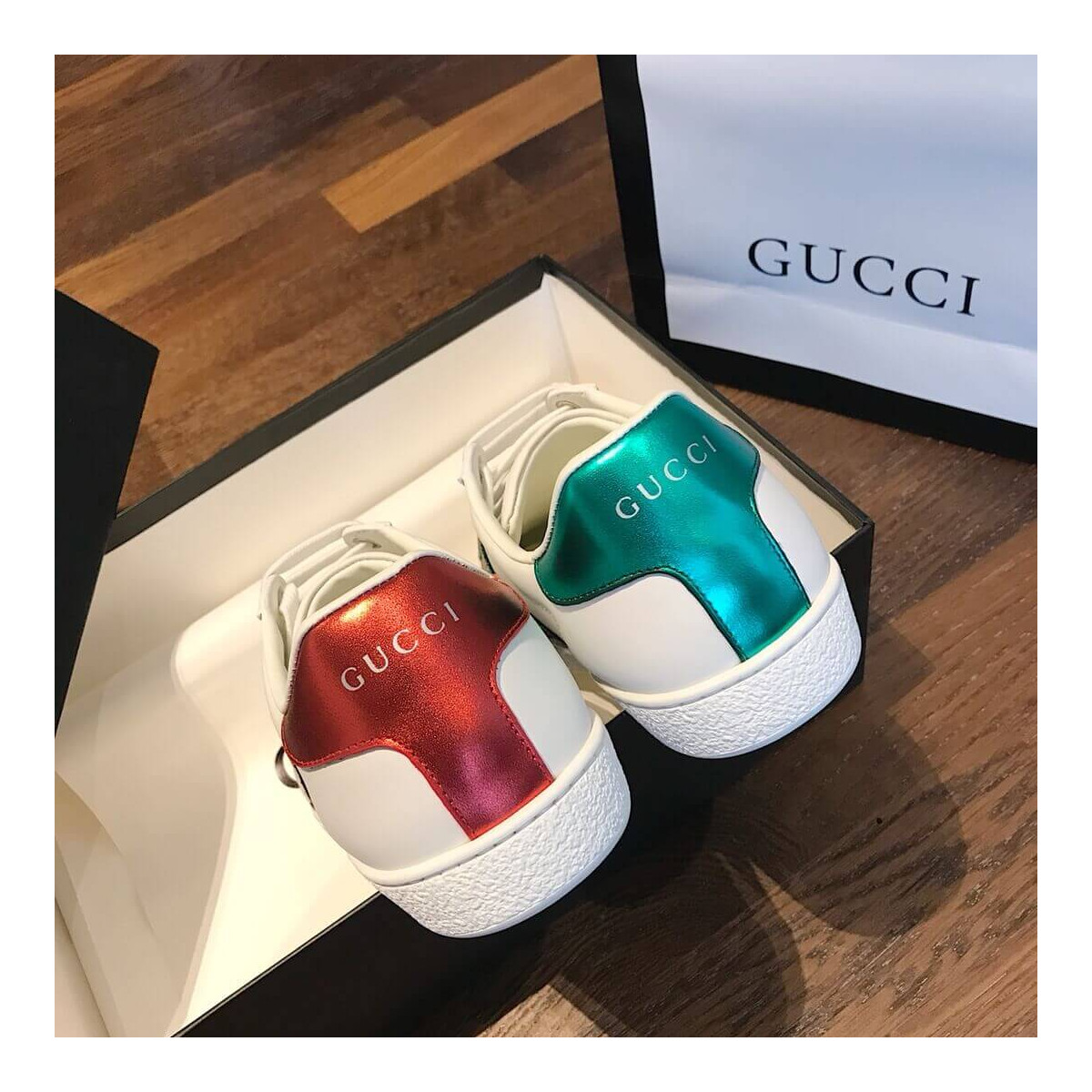 Gucci Ace sneaker with GG Apple 611377