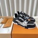 Louis Vuitton LV Trainer Sneaker Black/Grey/White 1AAHS3