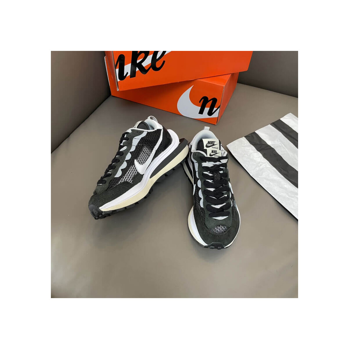 Nike Sacai x VaporWaffle Sail Sneakers DD1875