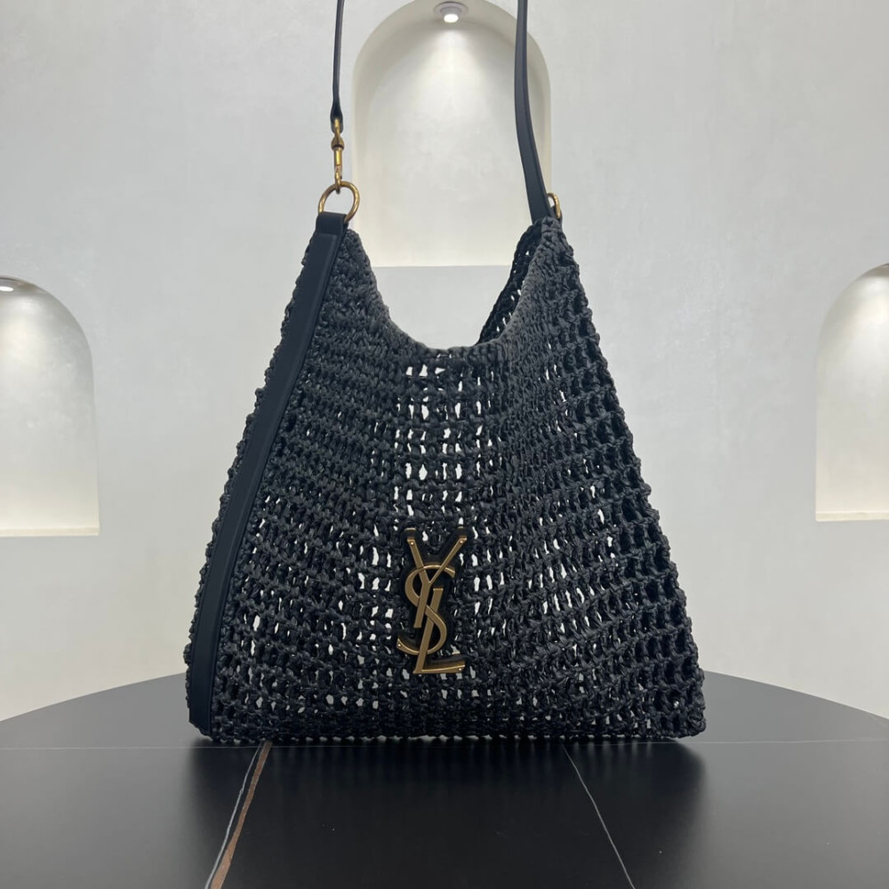 Saint Laurent Oxalis Bag in Raffia Macrame 781289