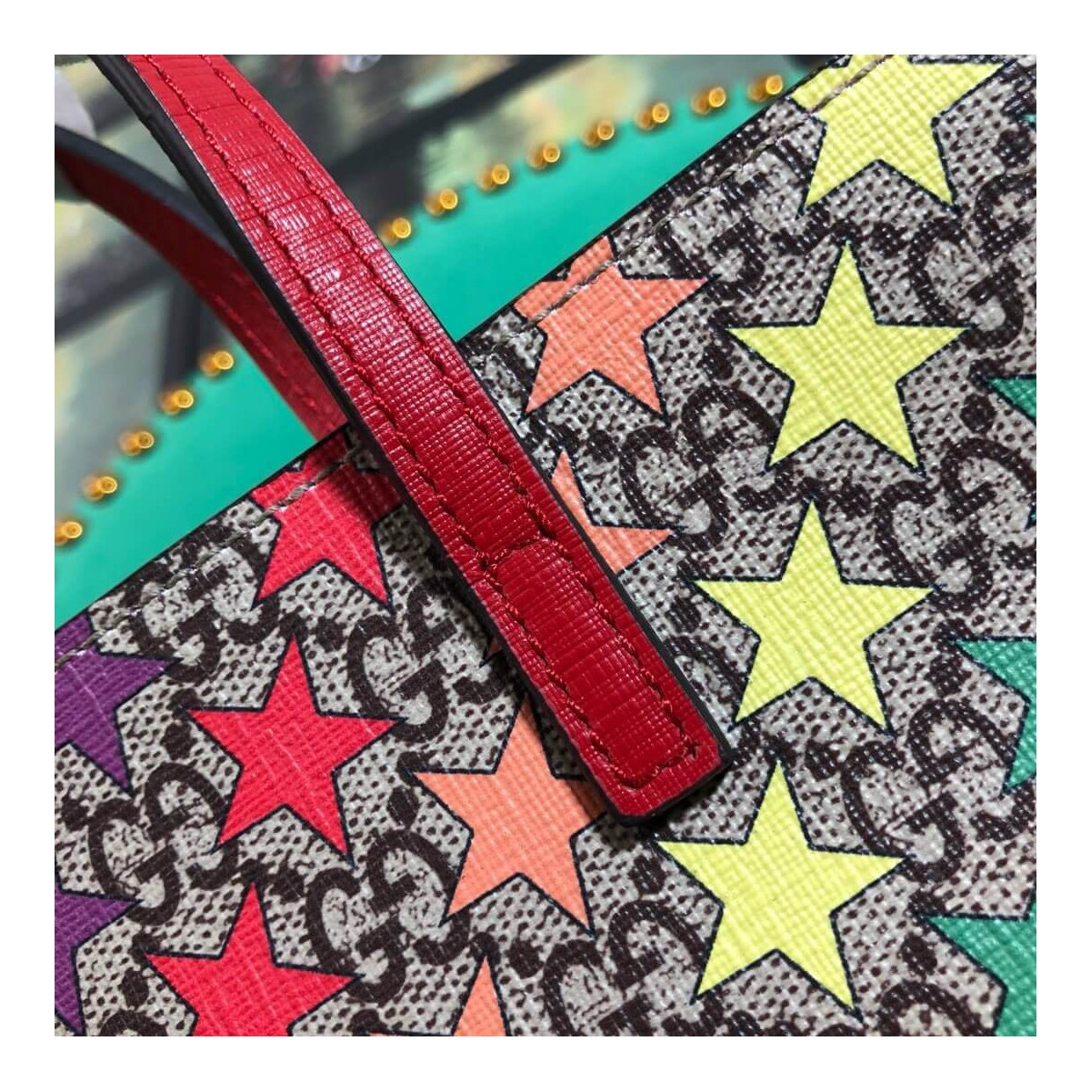 Gucci Children&#039;s GG Rainbow Star Tote 410812