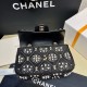 Chanel Pearl Strass CC Velvet Mini Flap Bag