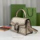 Gucci Small Dionysus Top Handle Bag 739496 Oatmeal Leather Trim