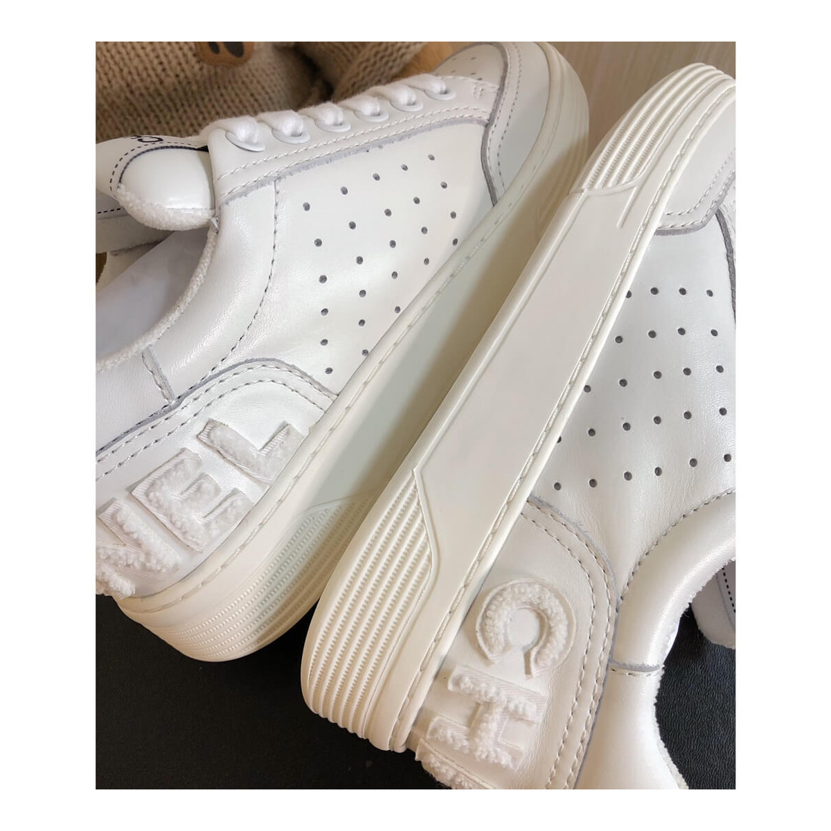 Chanel Rainbow Sneakers G35934 White