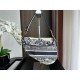 Dior Saddle Bag Blue Toile de Jouy Embroidery M0446