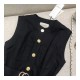 Gucci Cady Silk Wool Vest With Double G 609245