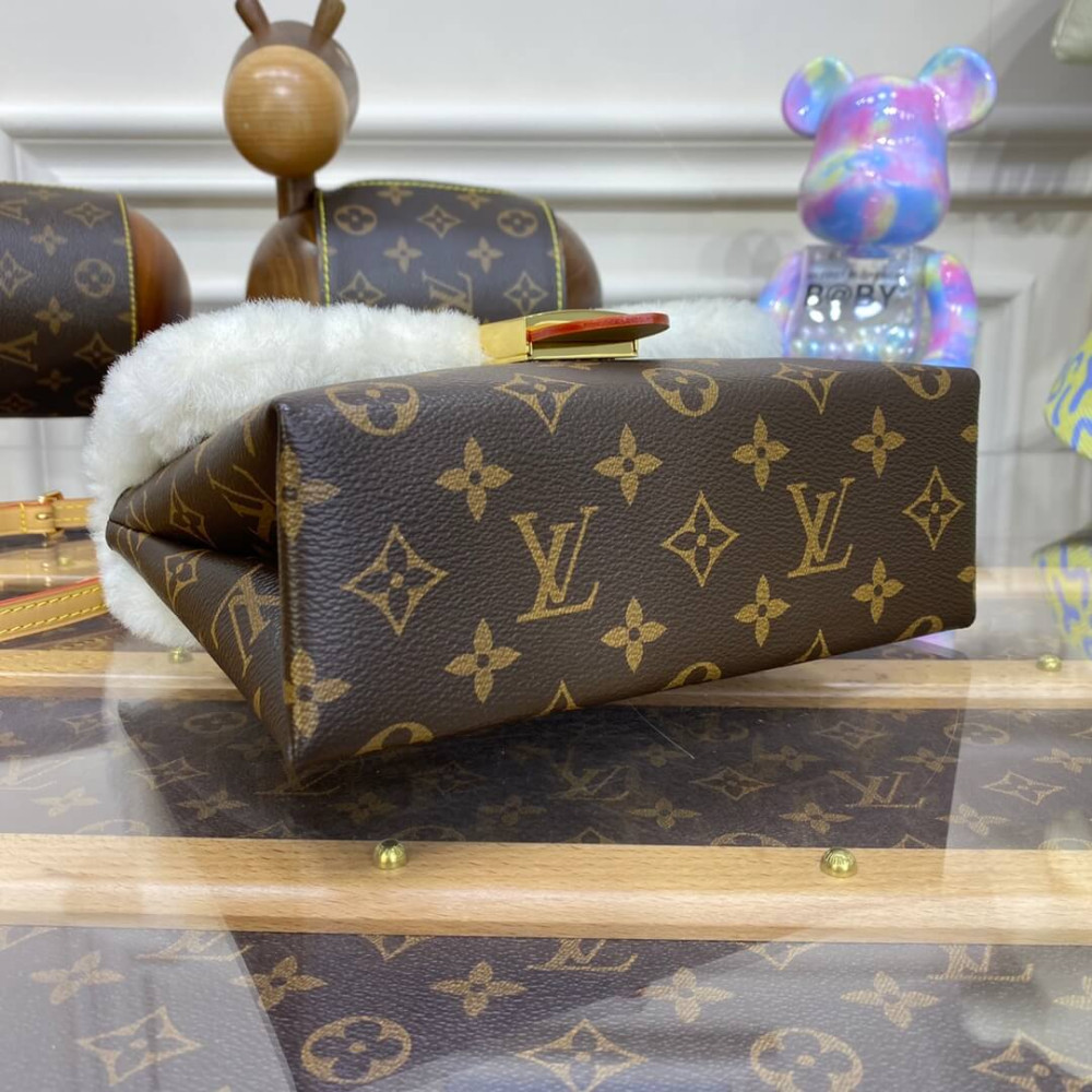 Louis Vuitton Monogram and Shearling Locky BB M46318