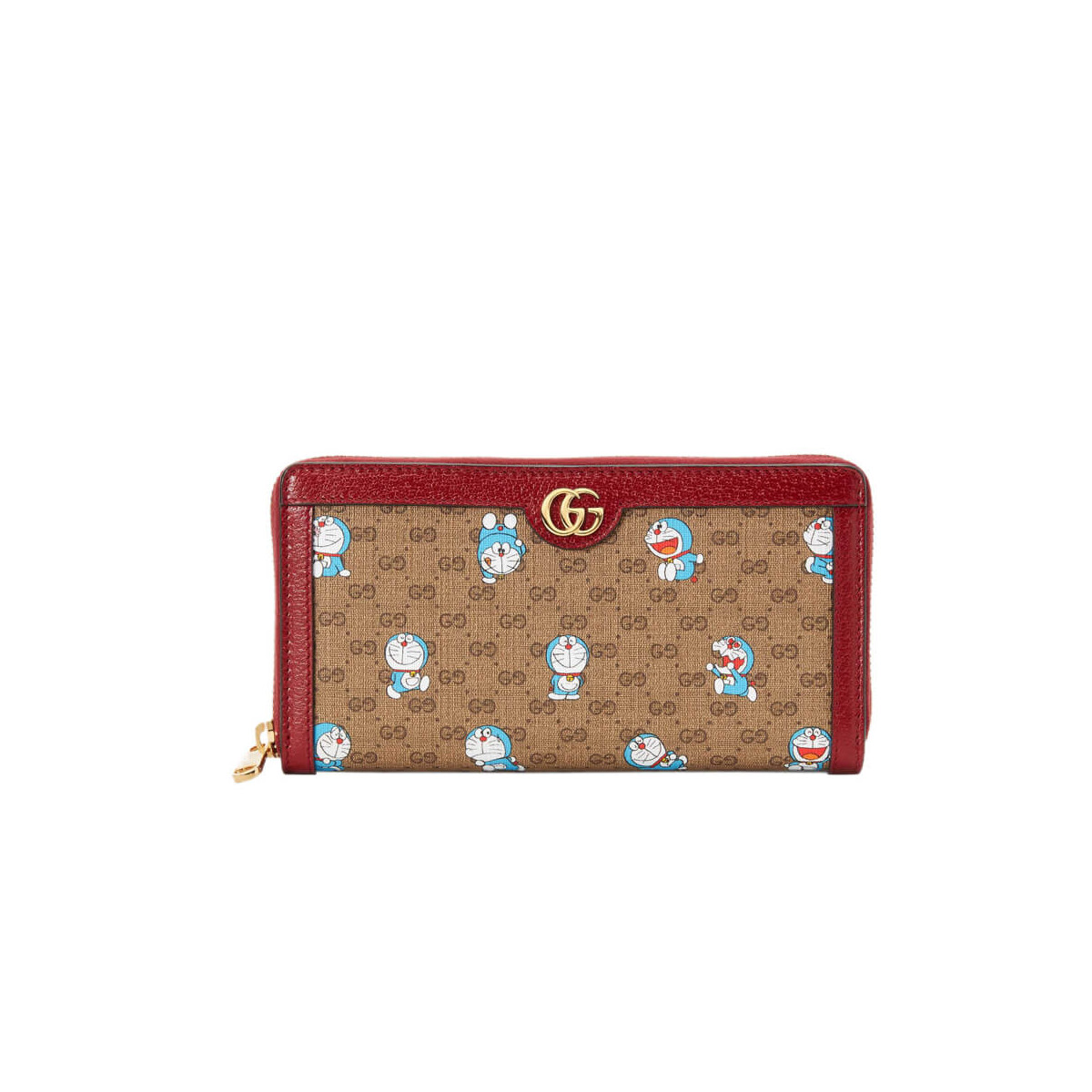 Doraemon x Gucci Zip Around Wallet 647787 in Blue