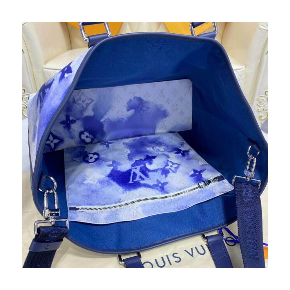 Louis Vuitton Monogram Watercolor Blue New Tote GM M45755