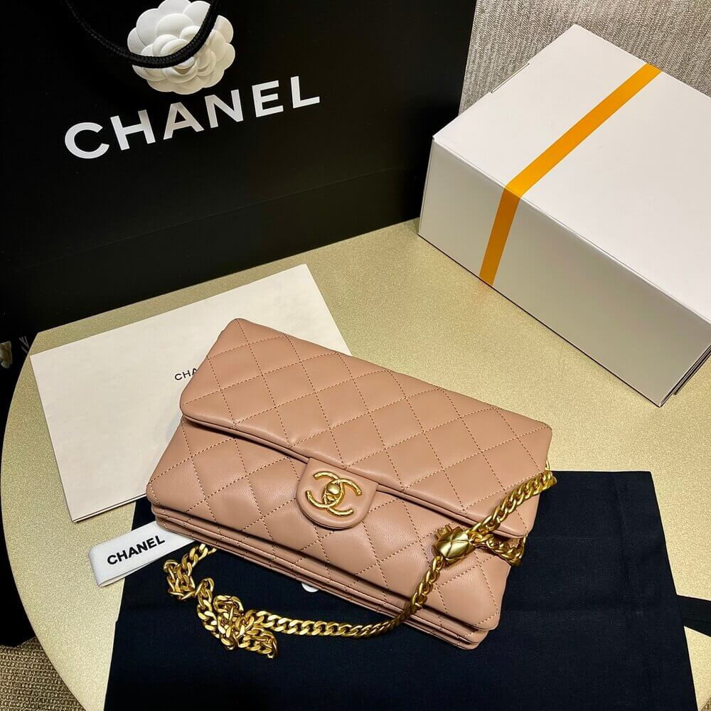 Chanel Lambskin Flap Bag AS3609