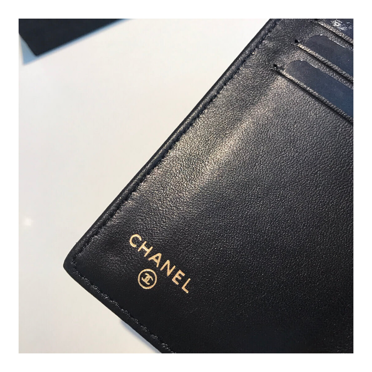 Chanel Lambskin Boy Flap Wallet A84302