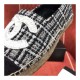 Chanel Tweed &amp; Grosgrain Espadrilles G29762