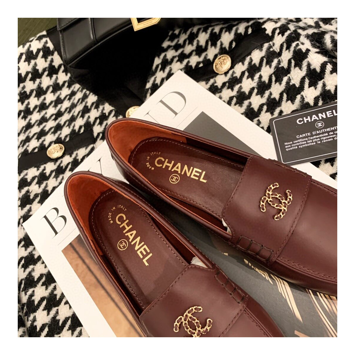 Chanel Chain Plain Loafers G35631