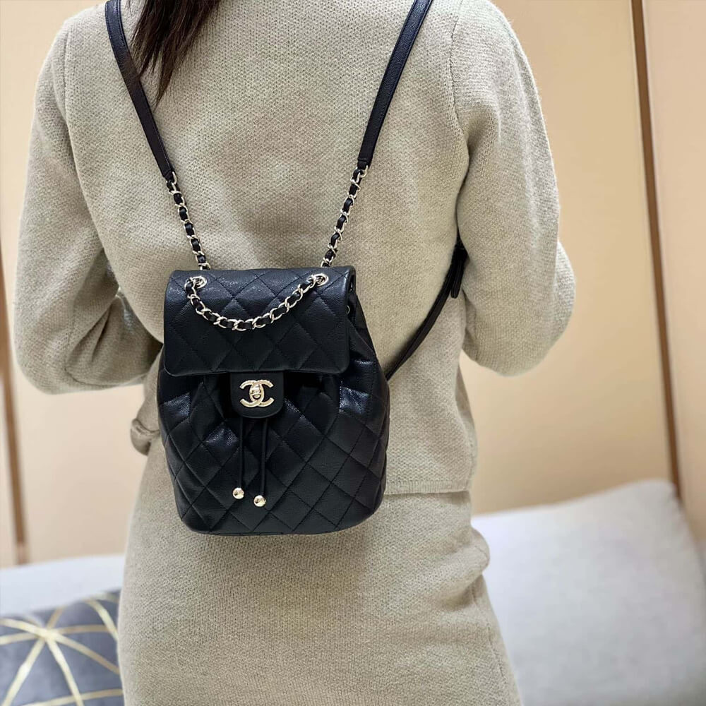 Chanel Small Backpack Grained Calfskin AS4058