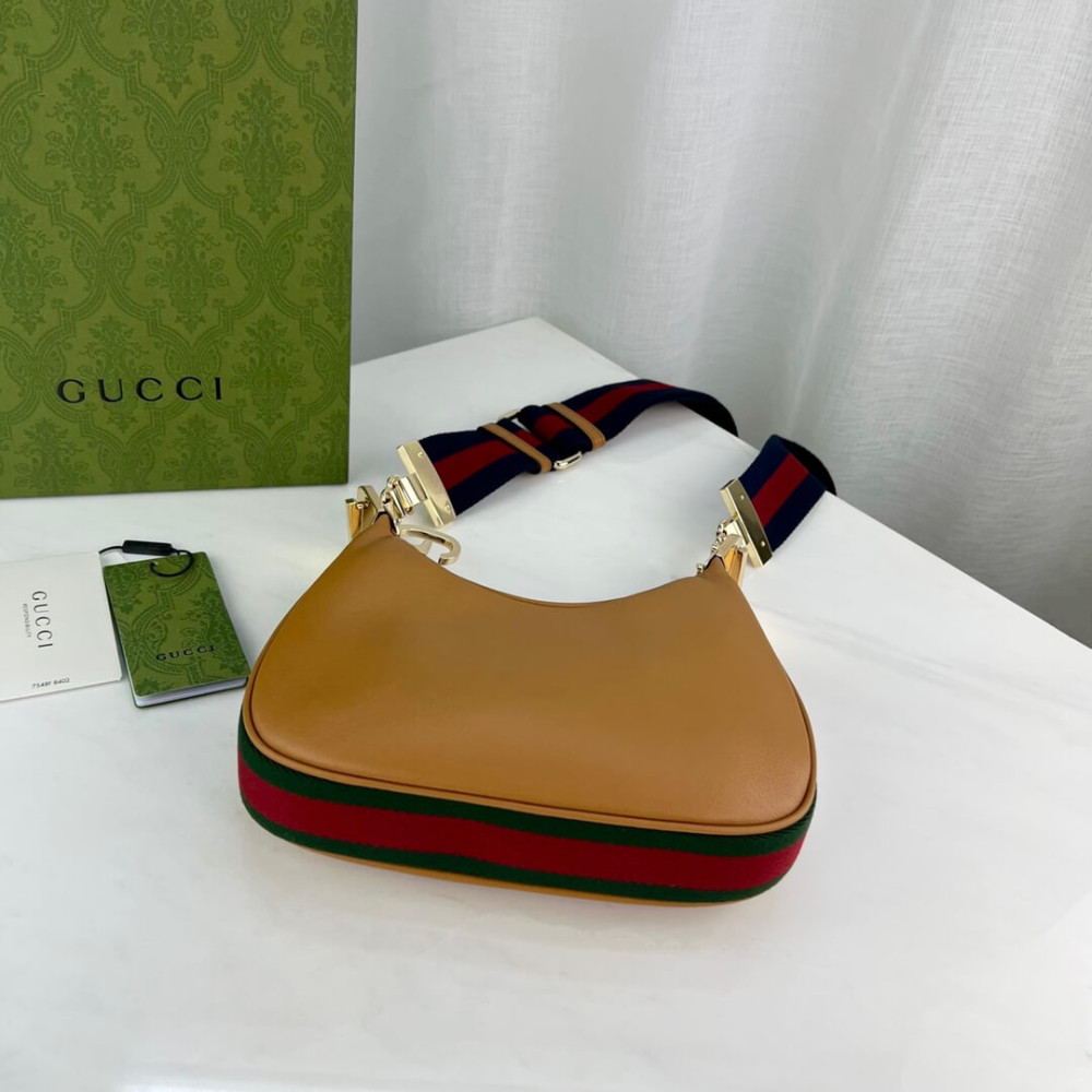 Gucci Brown Leather Attache Small Shoulder Bag 699409