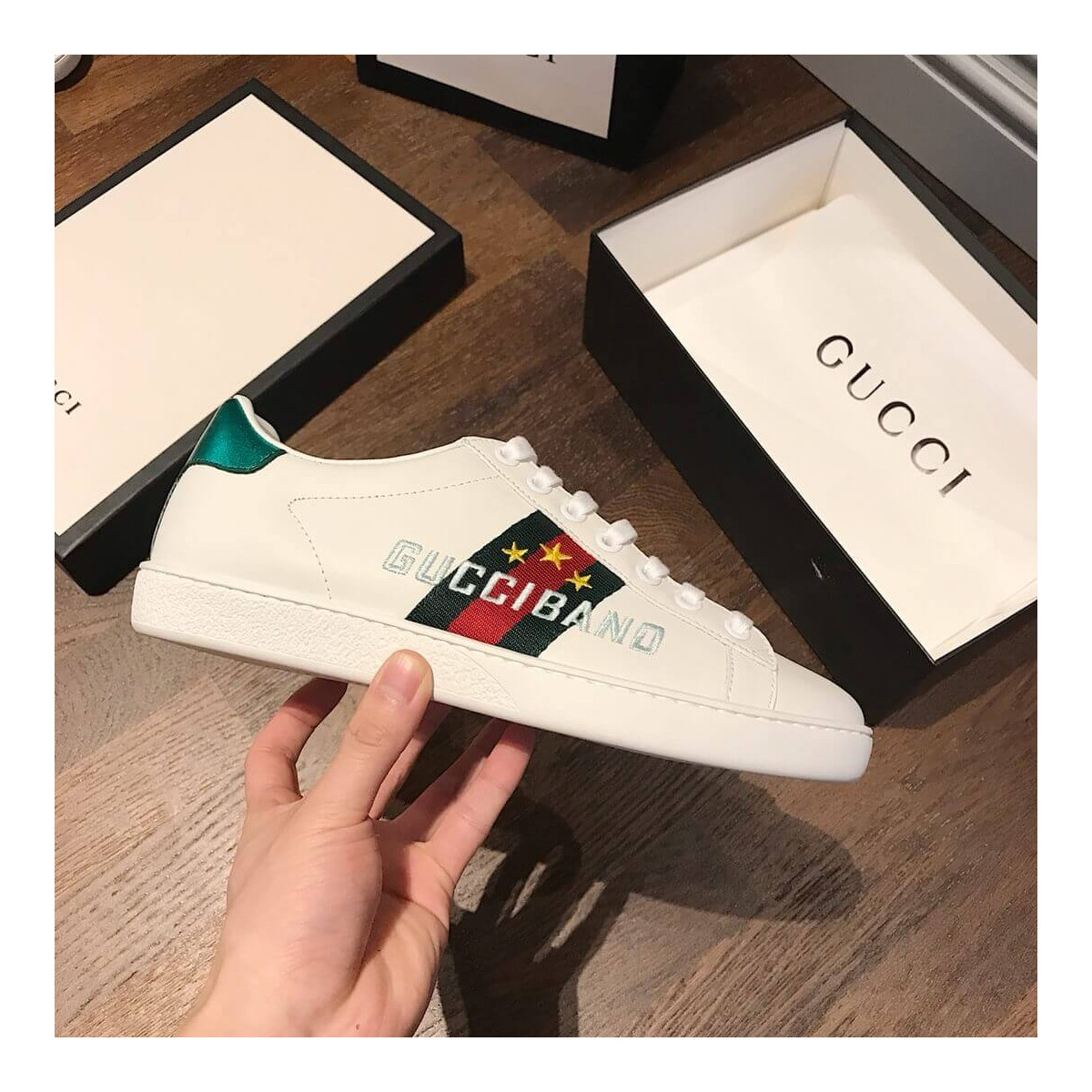 Gucci Ace Sneaker with Gucci Band 603693