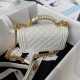 Chanel Boy Flap Bag With Handle Grained Shiny Calfskin A94805