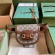 Gucci GG Supreme Horsebit 1955 Rounded Belt Bag 760198