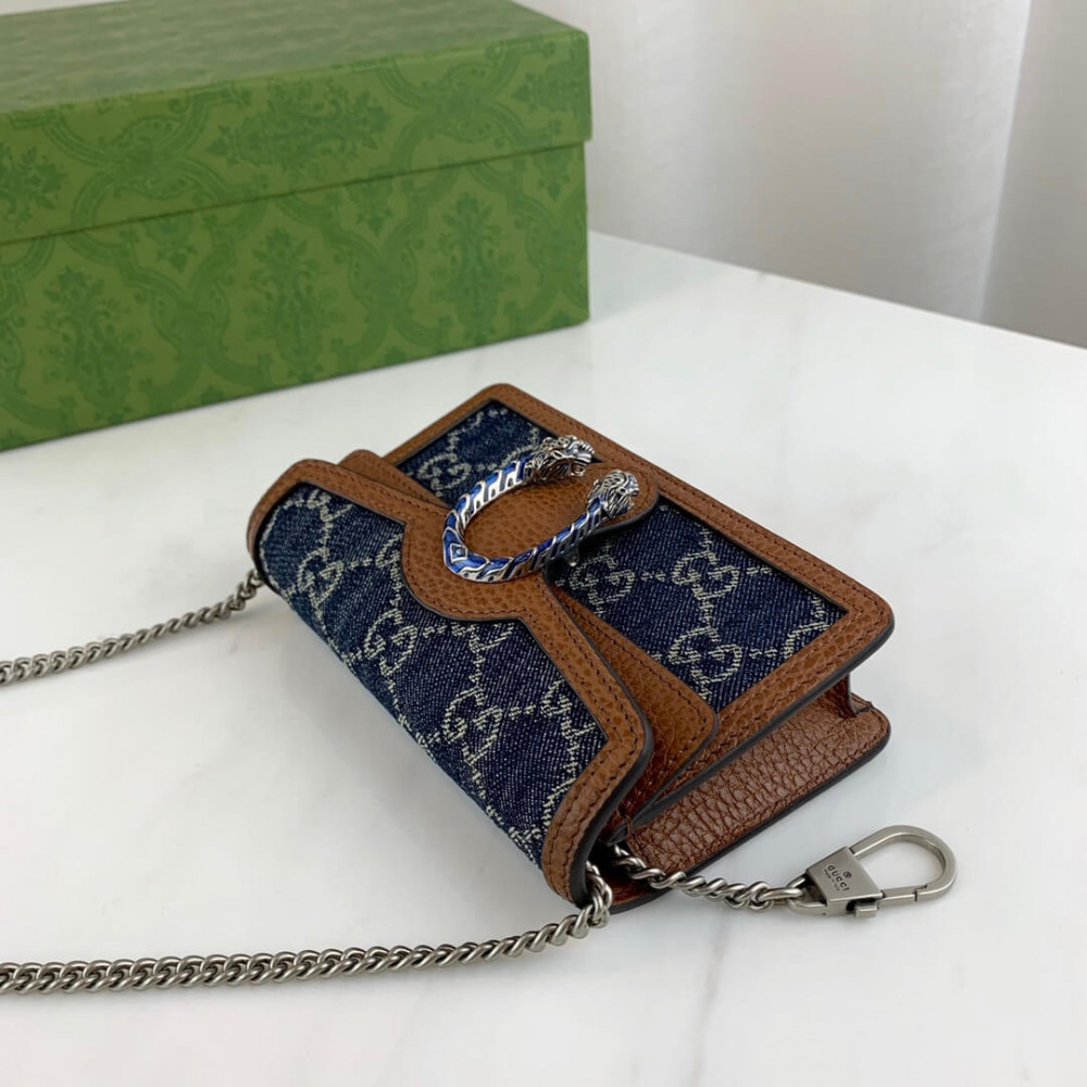 Gucci Dionysus Super Mini Bag 476432 in Denim