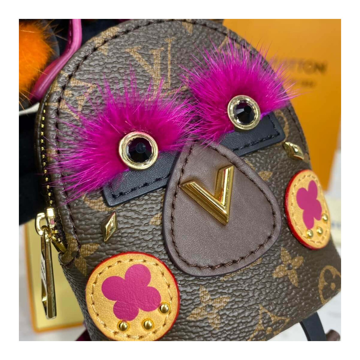 Louis Vuitton Palm Springs Bear Bag Charm and Key Holder M69552