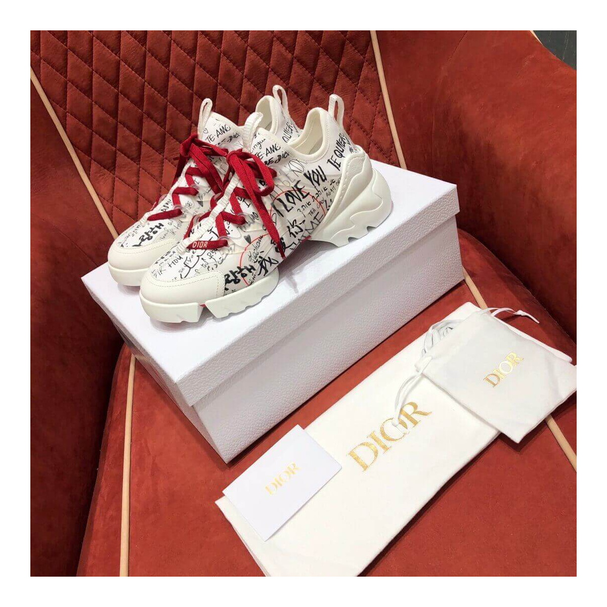 Dior D-Connect Dioramour Graffiti Sneaker K248