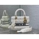 Christian Dior Medium Lady D-Lite Bag M05659 in Cannage Shearling