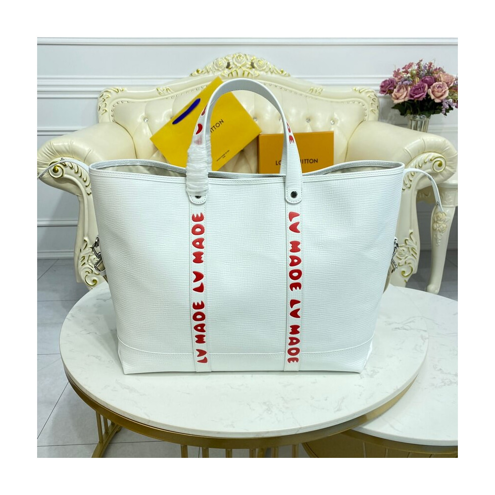 Louis Vuitton x Nigo Tote Journey M59366 White