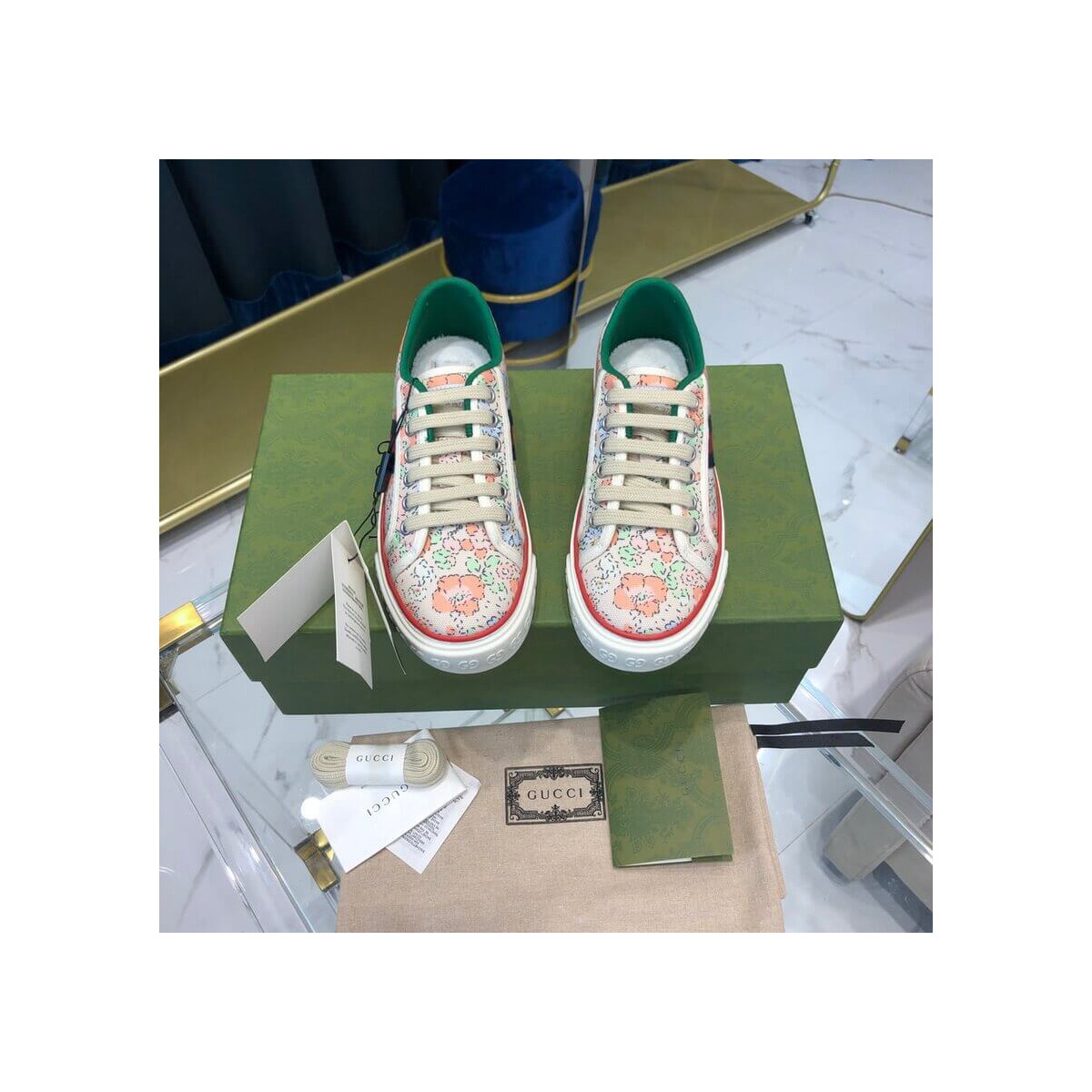 Gucci Tennis 1977 Liberty London Sneaker 606110