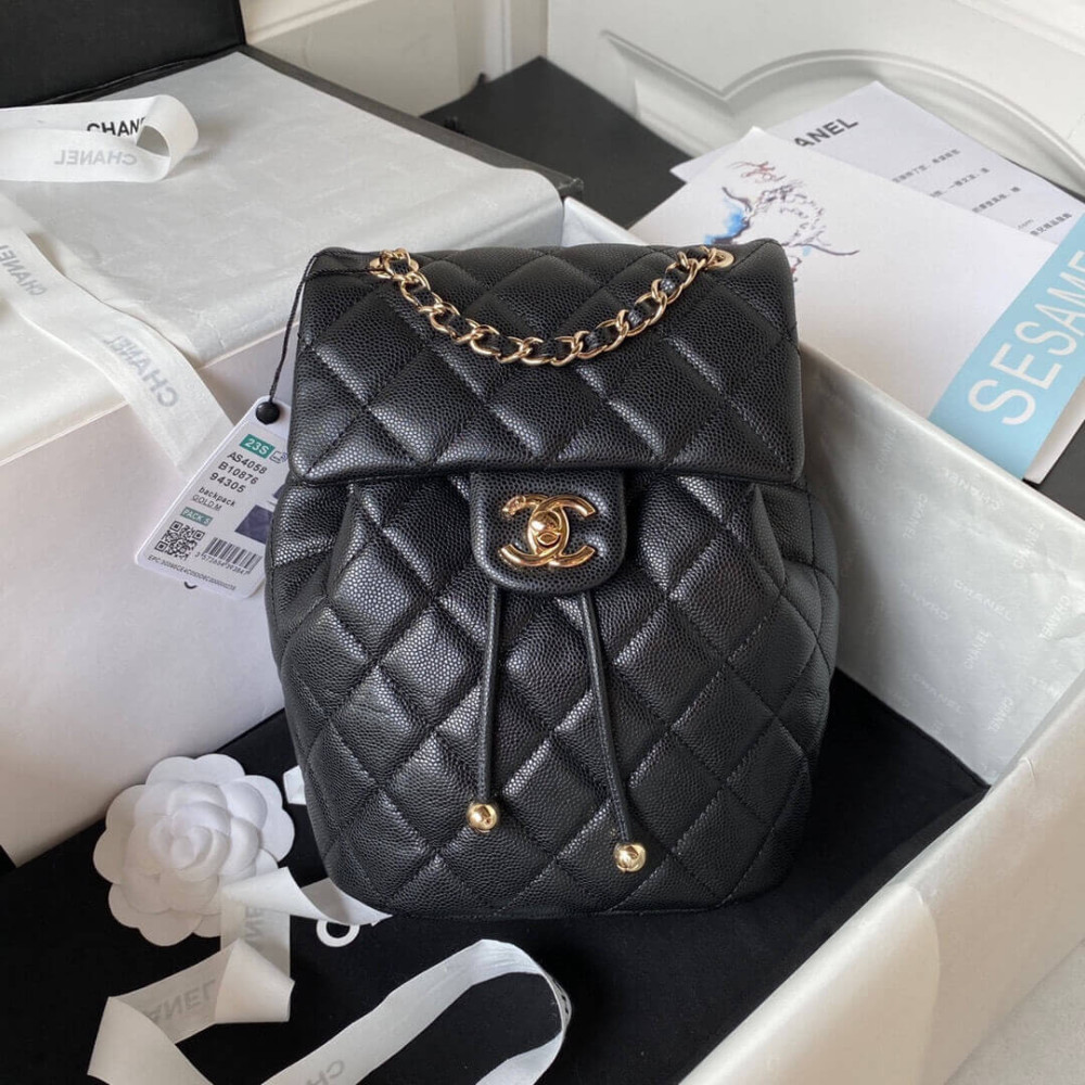 Chanel Small Backpack Grained Calfskin AS4058