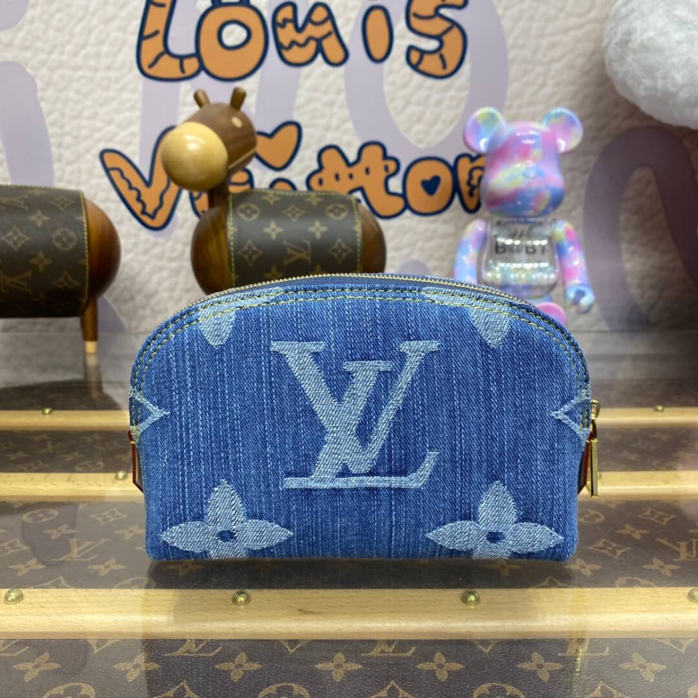 Louis Vuitton Monogram Denim Pochette Cosmetique PM M24316