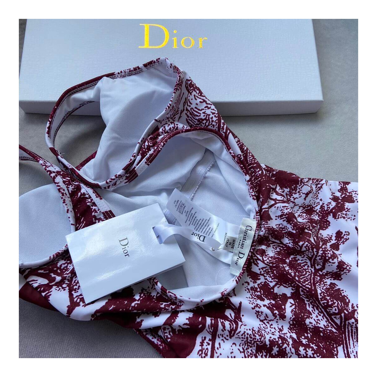 Christian Dior Animal Plant One Piece Swimsuit 259471