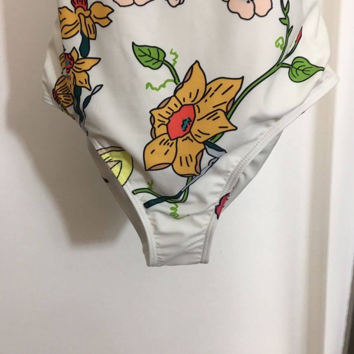 Gucci Logo Floral Print One Piece Swimsuit 501899