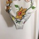 Gucci Logo Floral Print One Piece Swimsuit 501899