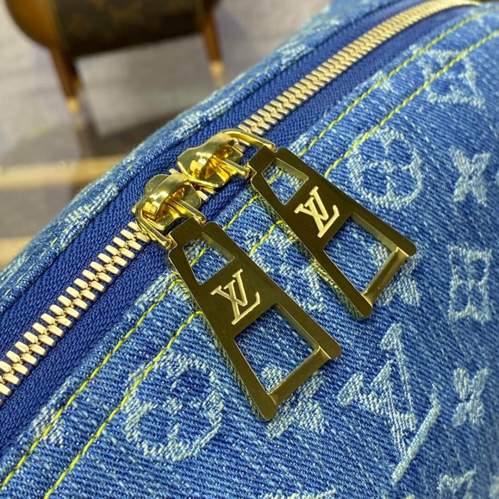 Louis Vuitton Monogram Denim Pochette Cosmetique GM M24317