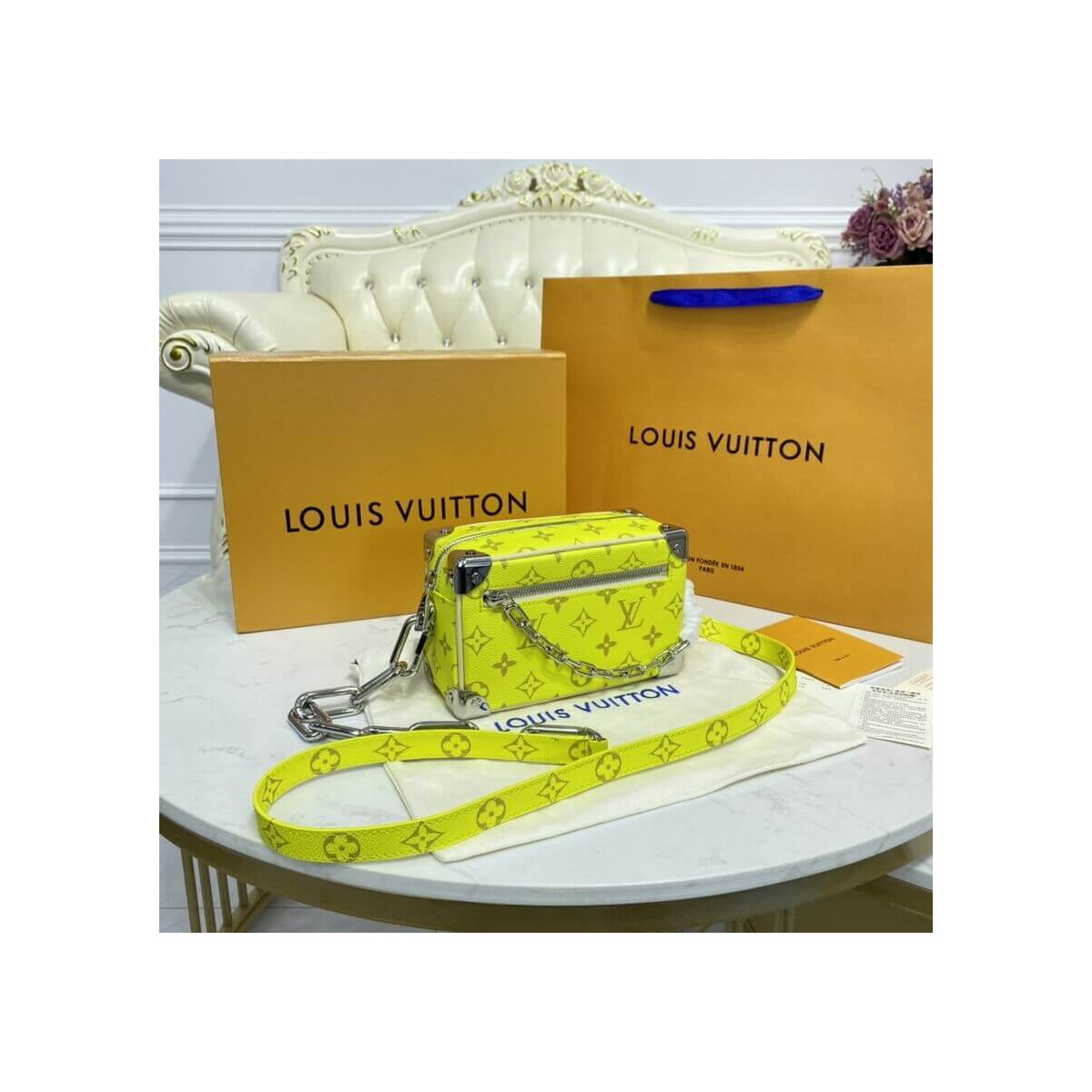 Louis Vuitton Mini Soft Trunk M44480 Yellow