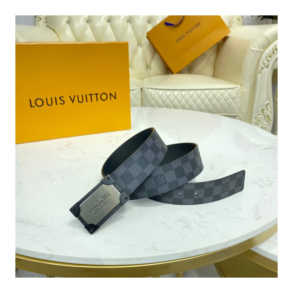 Louis Vuitton Neo Trunk 40mm Reversible Belt M0185U