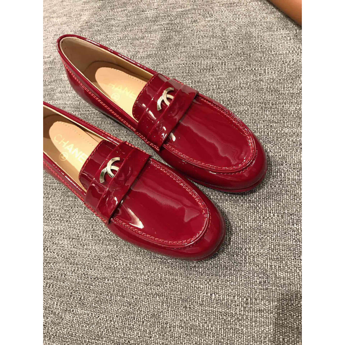 Chanel Patent Leather Loafers G35631