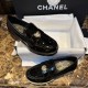 Chanel Patent Calfskin Heart CC 50mm Loafers G39697 Black