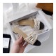 Chanel Satin CC Pearl Sandal Flats 36123