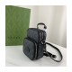 Gucci Mini Bag with Interlocking G in Black GG Supreme 672952