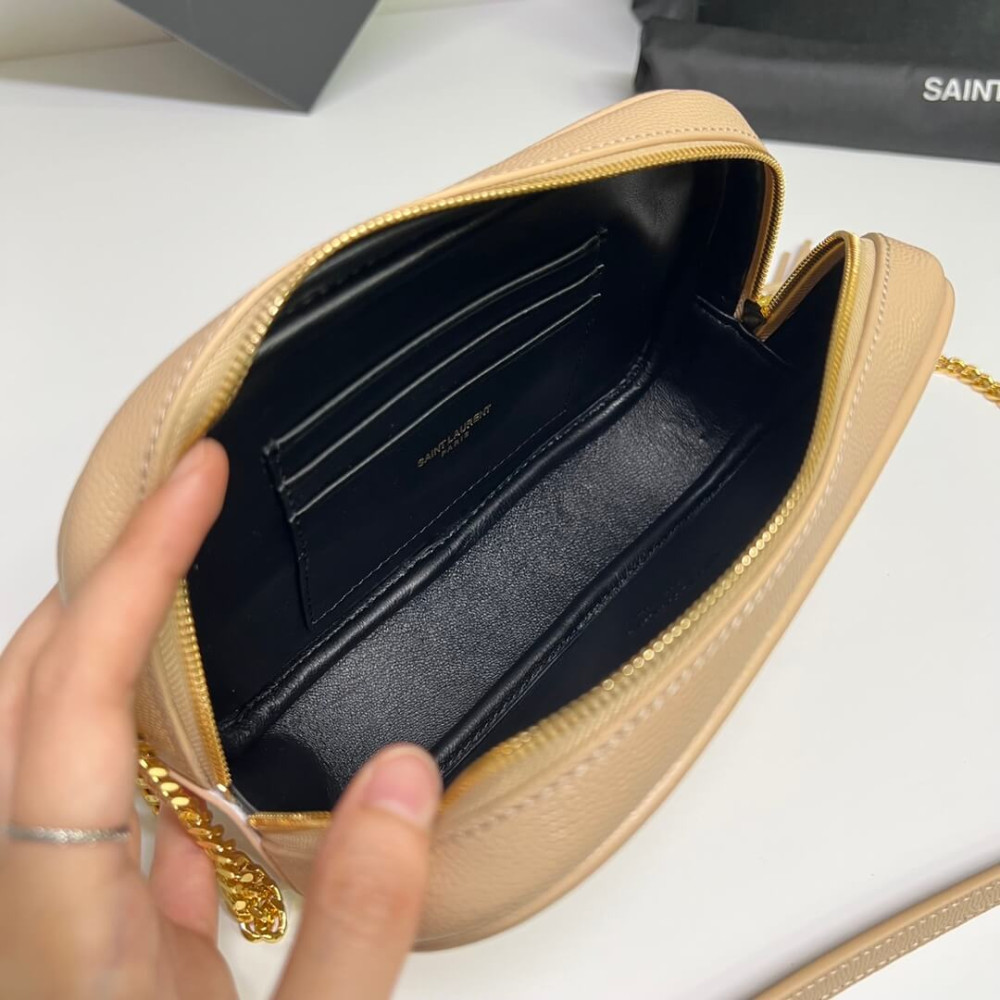 Saint Laurent Mini Lou Grain Leather Camera Bag 612579