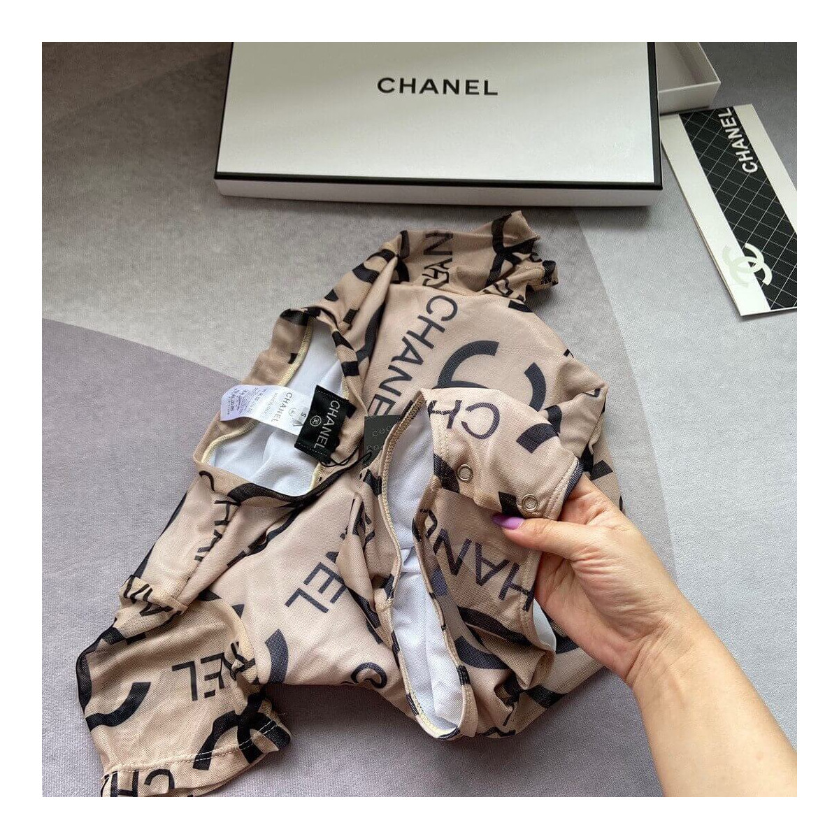 Chanel Short Sleeve Swimsuit P62755