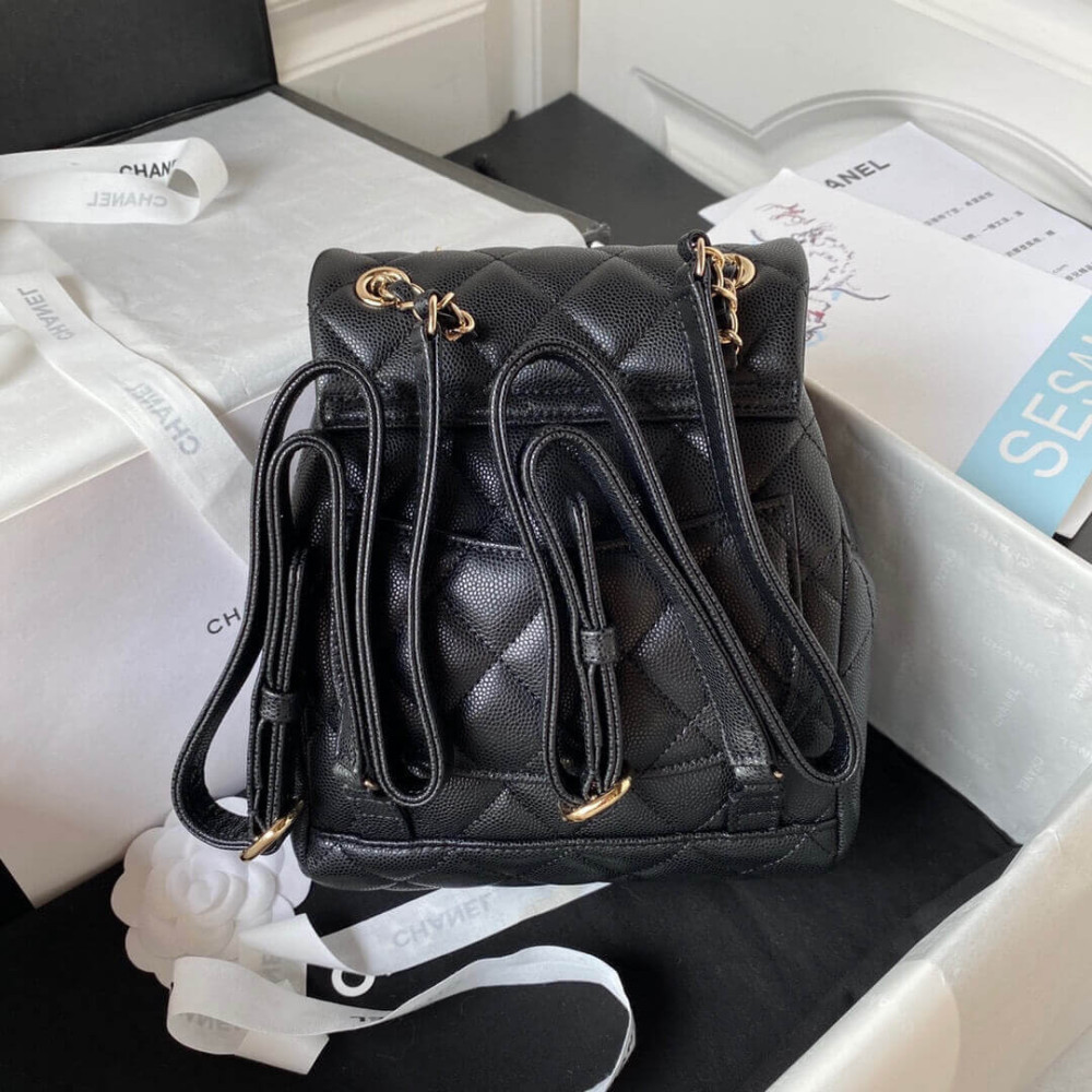 Chanel Small Backpack Grained Calfskin AS4058