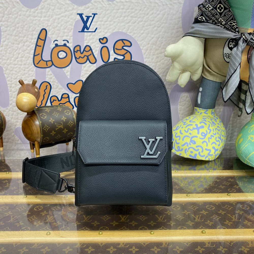 Louis Vuitton Pilot Slingbag Backpack M23736 Black