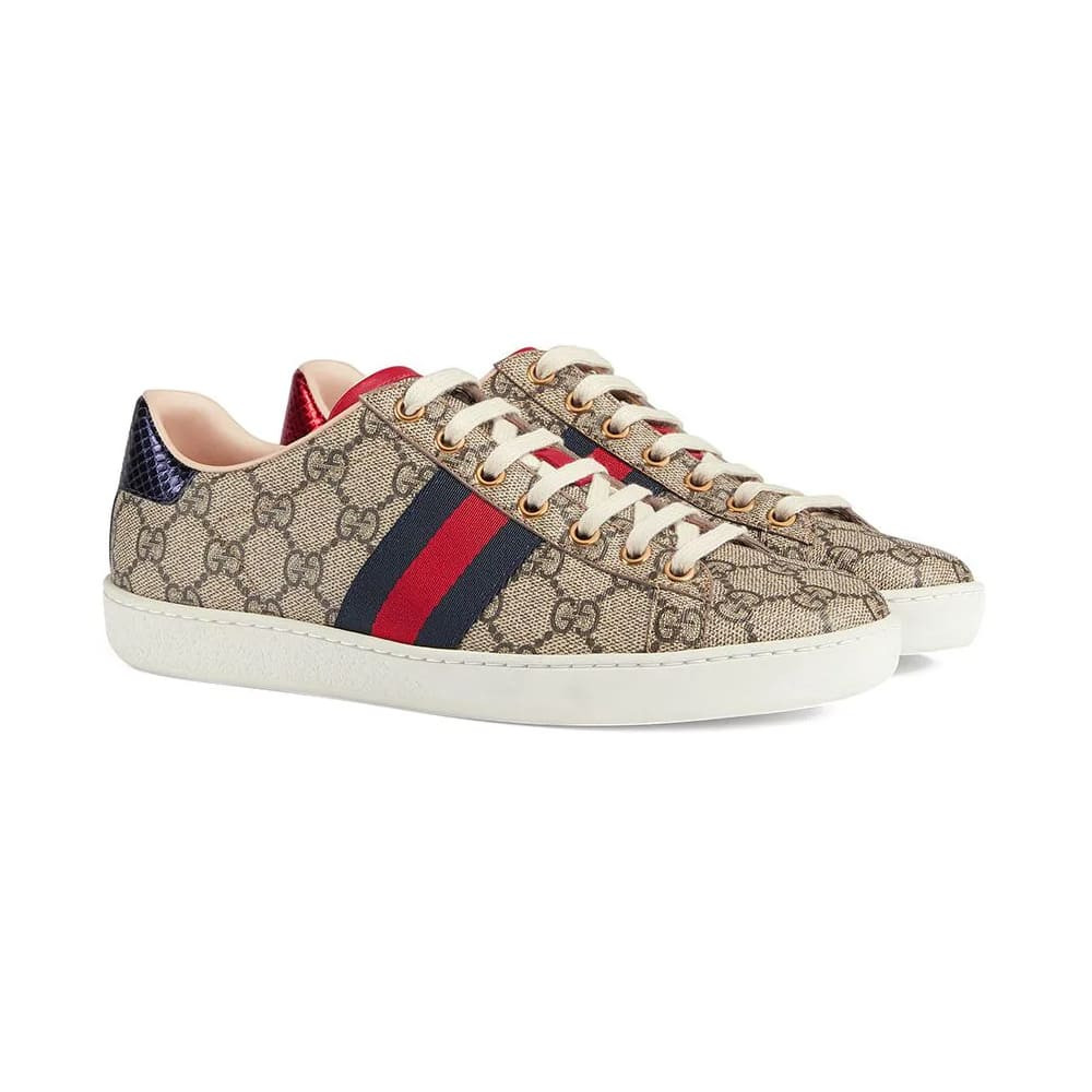 Gucci Beige GG Supreme Ace Sneaker 449410